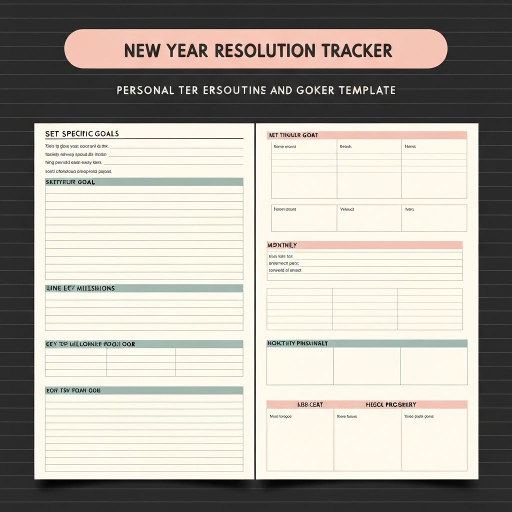 New Year Resolution Tracker 2026